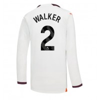 Manchester City Kyle Walker #2 Udebanetrøje 2023-24 Langærmet